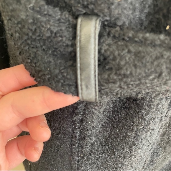 Steve Madden Black Trench Coat - Picture 3 of 4